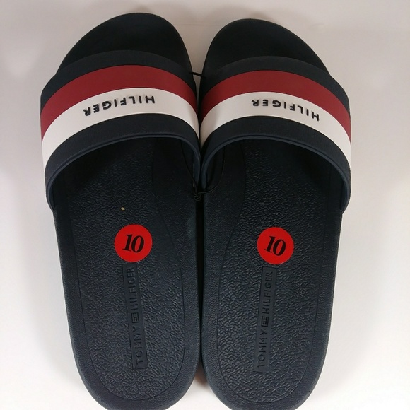 New Tommy Hilfiger Men Slide Sandals - Picture 3 of 5